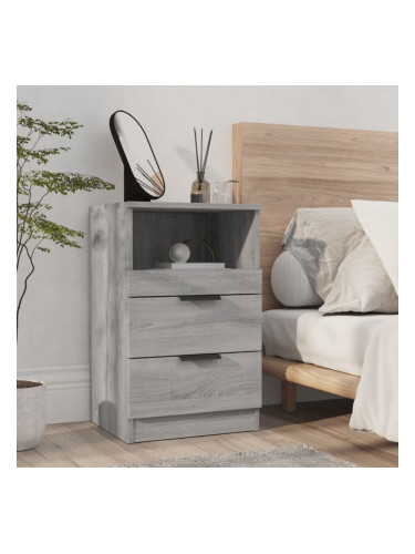 Sonata H Нощно шкафче, сив сонома, инженерно дърво