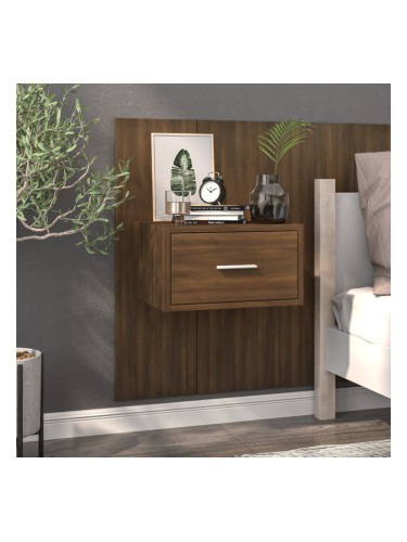 Sonata H Нощно шкафче за стенен монтаж, кафяв дъб