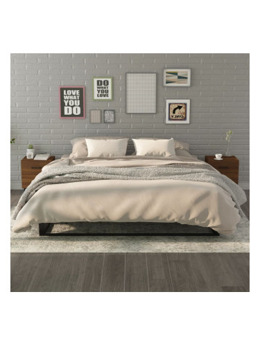 Sonata H Нощни шкафчета, 2 бр, Кафяв дъб, 40x35x47,5 см