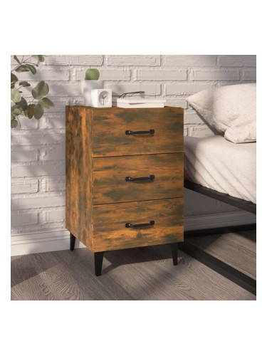 Sonata H Нощно шкафче, опушен дъб, 40x40x66 см, инженерно дърво