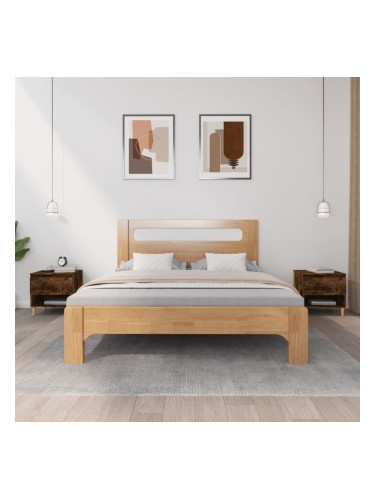 Sonata H Нощни масички, 2 бр, опушен дъб, 50x46x50 см, инженерно дърво