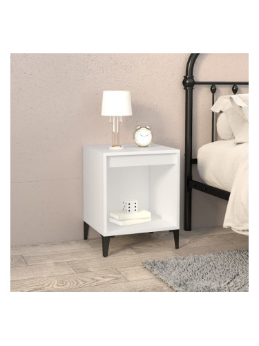 Sonata H Нощно шкафче, бяло, 40x35x50 см