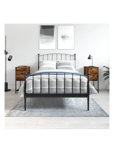 Sonata H Нощни шкафчета, 2 бр, опушен дъб, 32x42x70 см, инженерно дърво