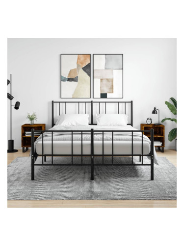 Sonata H Нощни шкафчета 2 бр опушен дъб 40x30x50 см инженерно дърво