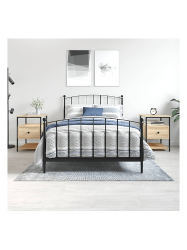 Sonata H Нощни шкафчета 2 бр дъб сонома 40x42x56 см инженерно дърво