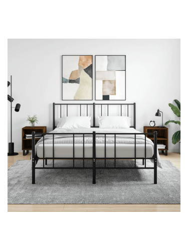 Sonata H Нощни шкафчета, 2 бр, кафяв дъб, 40x30x50 см, инженерно дърво