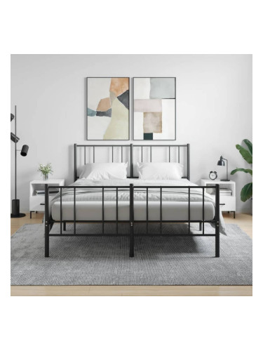 Sonata H Нощни шкафчета, 2 бр, бял гланц, 40x35x47,5 см, инженерно дърво