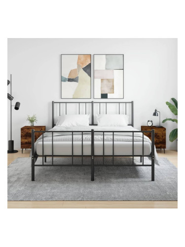 Sonata H Нощни шкафчета 2 бр опушен дъб 40x35x47,5 см инженерно дърво