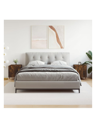 Sonata H Нощни шкафчета 2 бр опушен дъб 40x40x50 см инженерно дърво