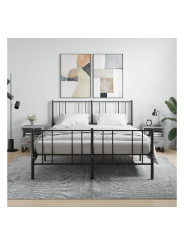 Sonata H Нощни шкафчета 2 бр сив сонома 40x35x47,5 см инженерно дърво