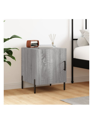 Sonata H Нощно шкафче, сив сонома, 40x40x50 см, инженерно дърво