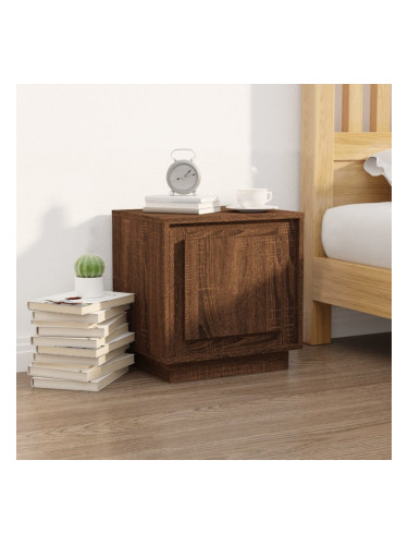 Sonata H Нощно шкафче, кафяв дъб, 44x35x45 см, инженерно дърво