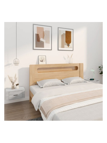 Sonata H Нощни шкафчета за стенен монтаж, 2 бр, сив сонома, 50x36x25 см