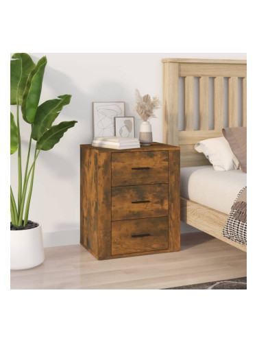 Sonata H Нощно шкафче, Опушен дъб, 50x36x60 см, инженерно дърво