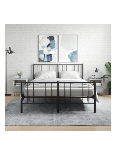 Sonata H Нощни шкафчета 2 бр сив сонома 40x35x50 см инженерно дърво