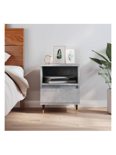 Sonata H Нощно шкафче бетонно сиво 40x35x50 см инженерно дърво