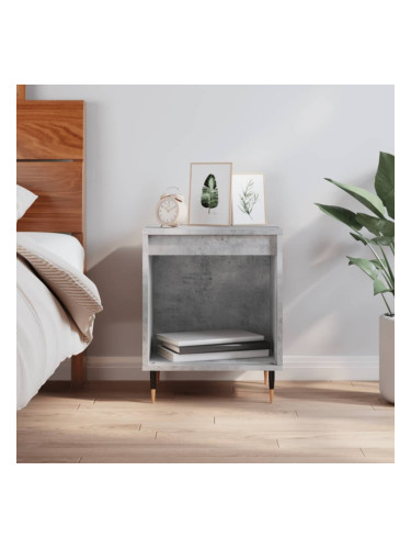 Sonata H Нощно шкафче бетонно сиво 40x35x50 см инженерно дърво