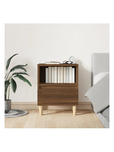 Sonata H Нощно шкафче, кафяв дъб, 40x35x50 см