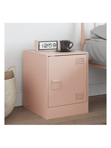 Sonata H Нощно шкафче, розово, 34,5x39x44 см, стомана