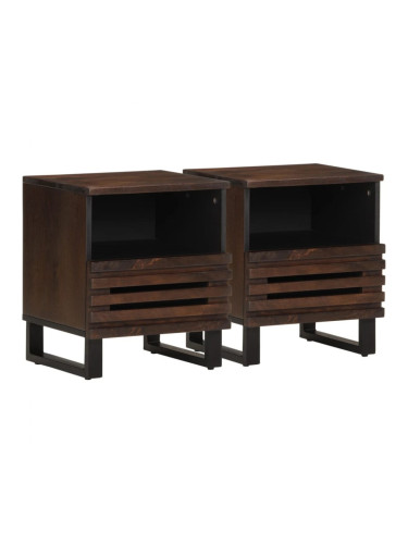 Sonata H Нощни шкафчета, 2 бр, 40x34x46 см, манго масив