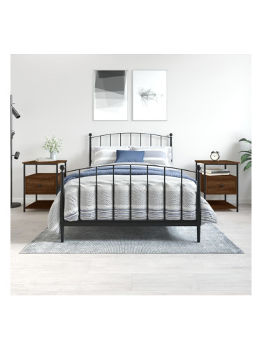 Sonata H Нощни шкафчета 2 бр кафяв дъб 40x42x56 см инженерно дърво
