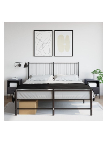 Sonata H Нощни шкафчета, 2 бр, антрацит, 36x39x50,5 см, стомана