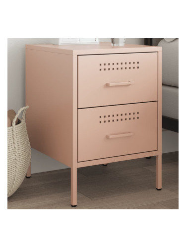Sonata H Нощно шкафче, розово, 36x39x50,5 см, стомана