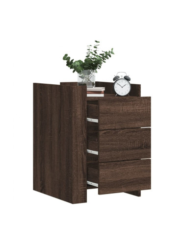 Sonata H Нощно шкафче, кафяв дъб, 45x50x65 см, инженерно дърво