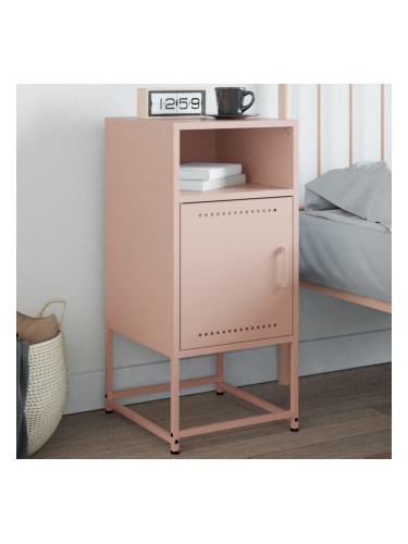 Sonata H Нощно шкафче, розово, 36x39x78 см, стомана