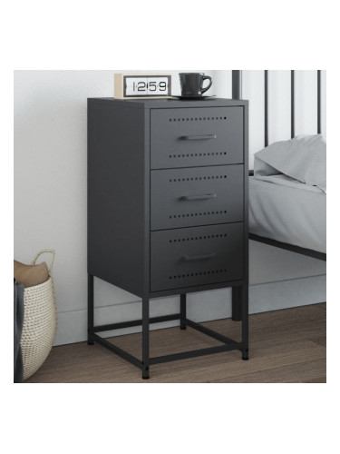 Sonata H Нощно шкафче, антрацит, 36x39x78 см, стомана