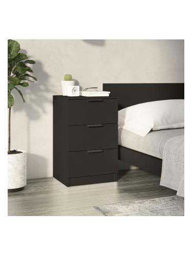 Sonata H Нощно шкафче, черно, 40x36x65 см