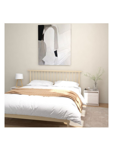 Sonata H Нощни шкафчета, 2 бр, бели, 40x30,5x40 см, бор масив