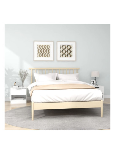 Sonata H Нощни шкафчета, 2 бр, бели, инженерно дърво