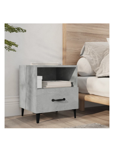 Sonata H Нощни шкафче, бетонно сиво, инженерна дървесина