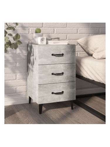 Sonata H Нощно шкафче, бетонно сиво, 40x40x66 см, инженерно дърво