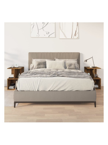 Sonata H Нощно шкафче, 2 бр, опушен дъб, 35x35x55 см, инженерно дърво