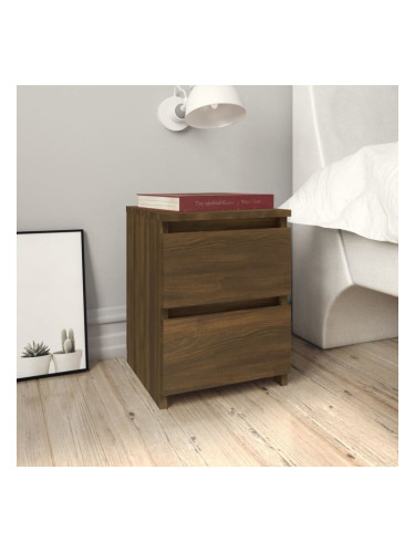 Sonata H Нощни шкафчета, 2 бр, кафяв дъб, 30x30x40 см, инженерно дърво