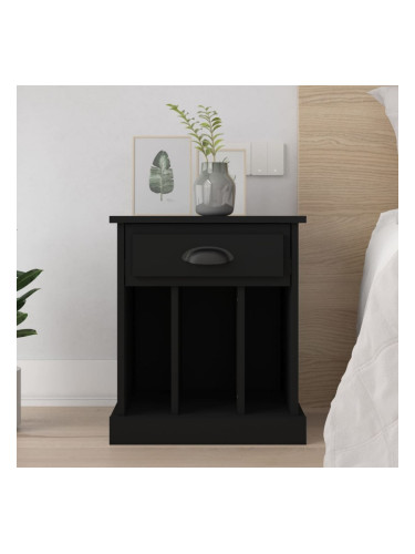 Sonata H Нощно шкафче, черно, 43x36x50 см