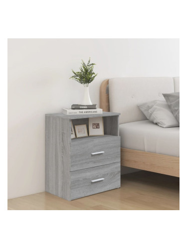 Sonata H Нощно шкафче, сив сонома, 50x32x60 см