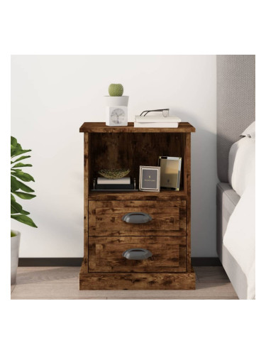 Sonata H Нощно шкафче, опушен дъб, 43x36x60 см