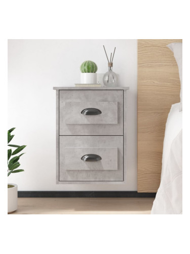 Sonata H Нощно шкафче за стенен монтаж, бетонно сиво, 41,5x36x53 см