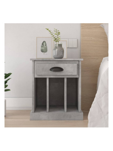 Sonata H Нощно шкафче, бетонно сиво, 43x36x50 см