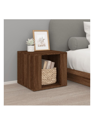Sonata H Нощна масичка, кафяв дъб, 41x40x36 см, инженерно дърво