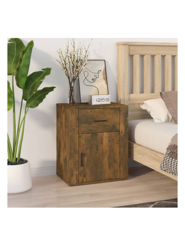 Sonata H Нощно шкафче, Опушен дъб, 50x36x60 см, инженерно дърво