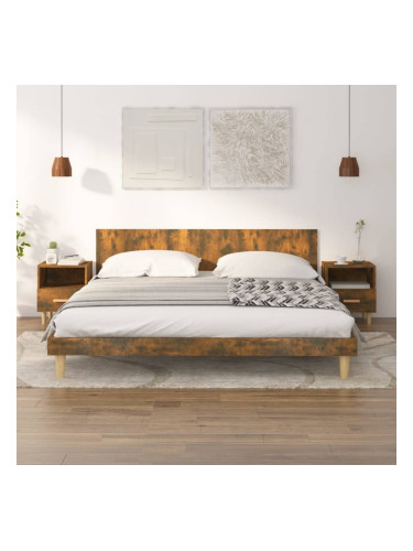 Sonata H Нощни шкафчета, 2 бр, опушен дъб, 40x35x47 см