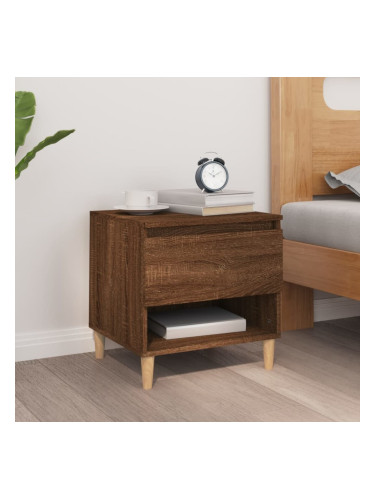 Sonata H Нощна масичка, кафяв дъб, 50x46x50 см, инженерно дърво