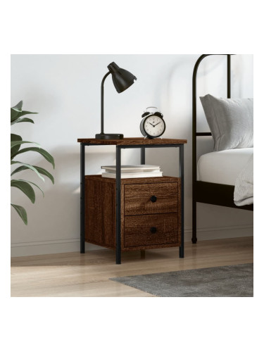 Sonata H Нощно шкафче, кафяв дъб, 34x35,5x50 см, инженерно дърво