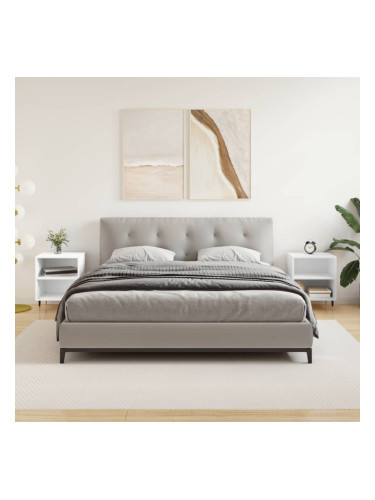 Sonata H Нощни шкафчета 2 бр бели 40x30x50 см инженерно дърво