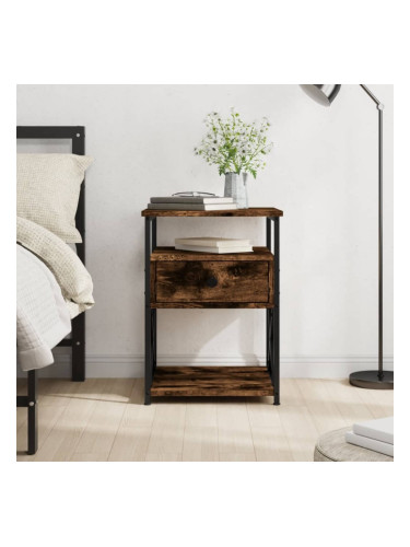 Sonata H Нощно шкафче, опушен дъб, 40x42x55 см, инженерно дърво