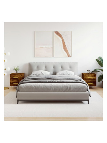 Sonata H Нощни шкафчета 2 бр опушен дъб 40x35x47,5 см инженерно дърво